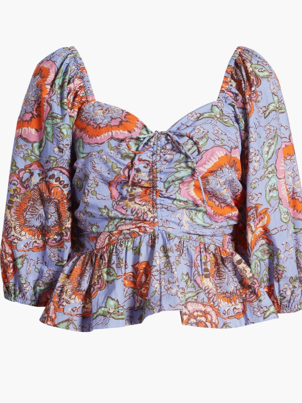 Cleobella Brenna floral print peplum top